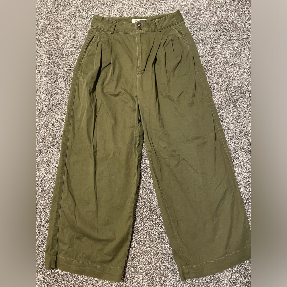 Madewell pleated wide leg pant